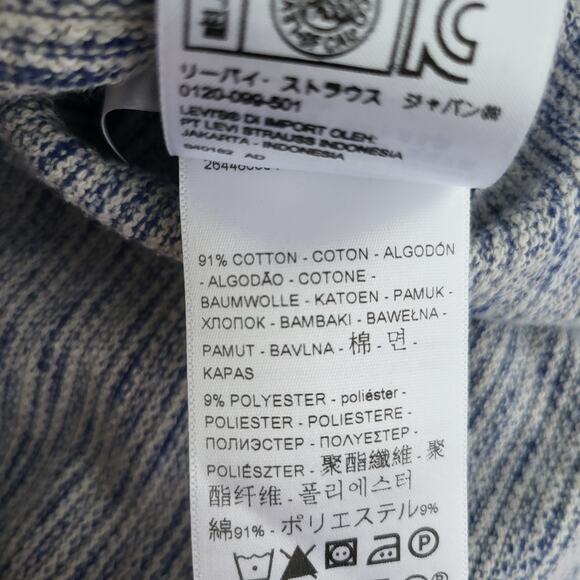 Levi's Made & Crafted Sweater Womens 1 Gray Blue Safari Heavy Knit Long Sleeve - Picture 8 of 11